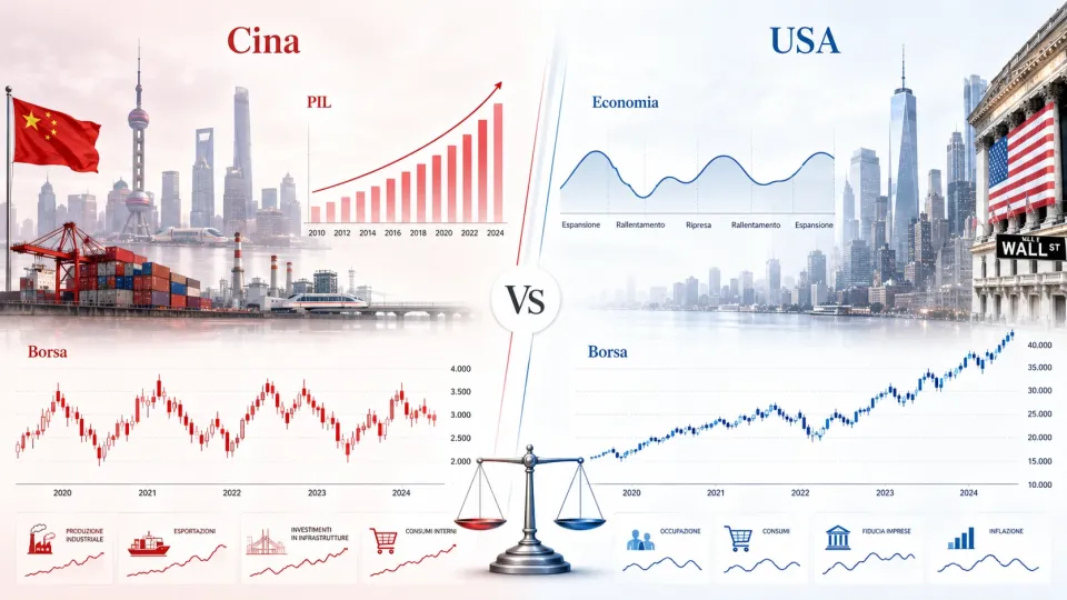 Cina e America, due potenze a confronto sul piano borsistico