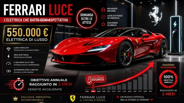 Ferrari Luce a target dopo 2 mesi