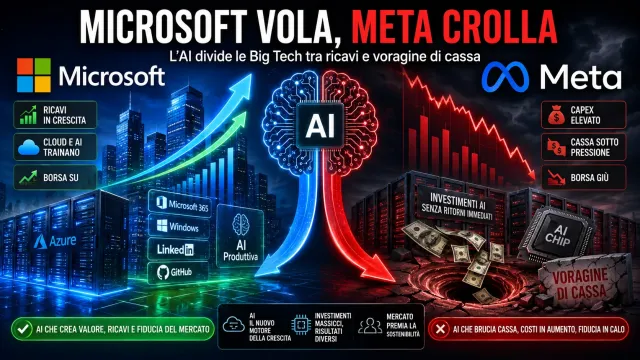 Microsoft e Meta alla prova della trimestrale