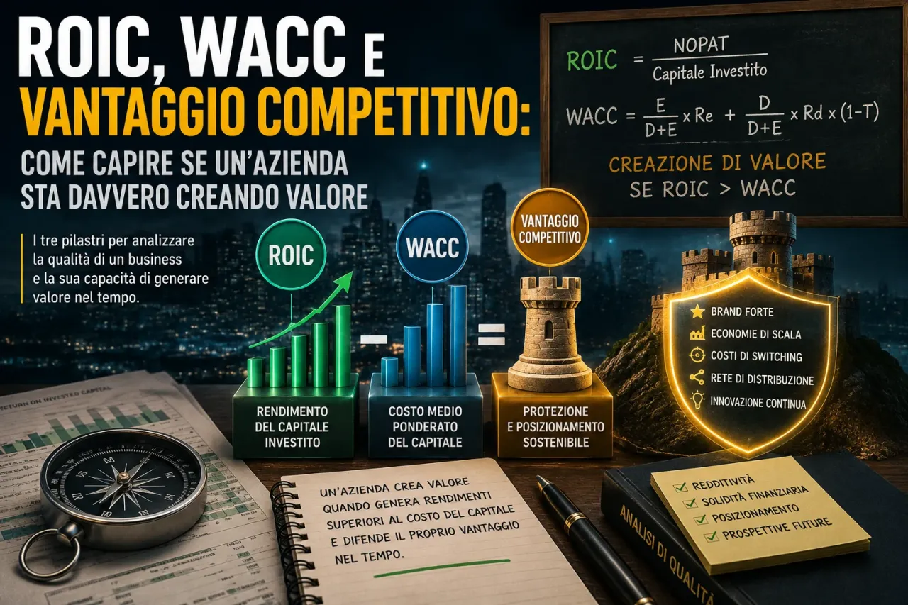 ROIC e WACC, come valutare il vantaggio competitivo