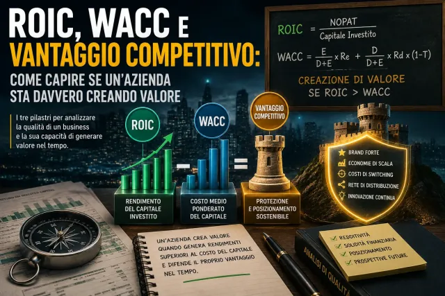 ROIC e WACC, come valutare il vantaggio competitivo
